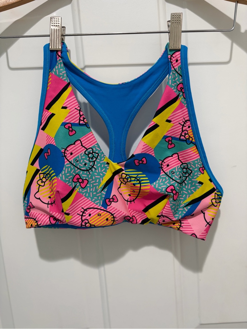 Hello Kitty Zumba Reversible Multicolor Graphic Sports Bra - size ??? (small?)